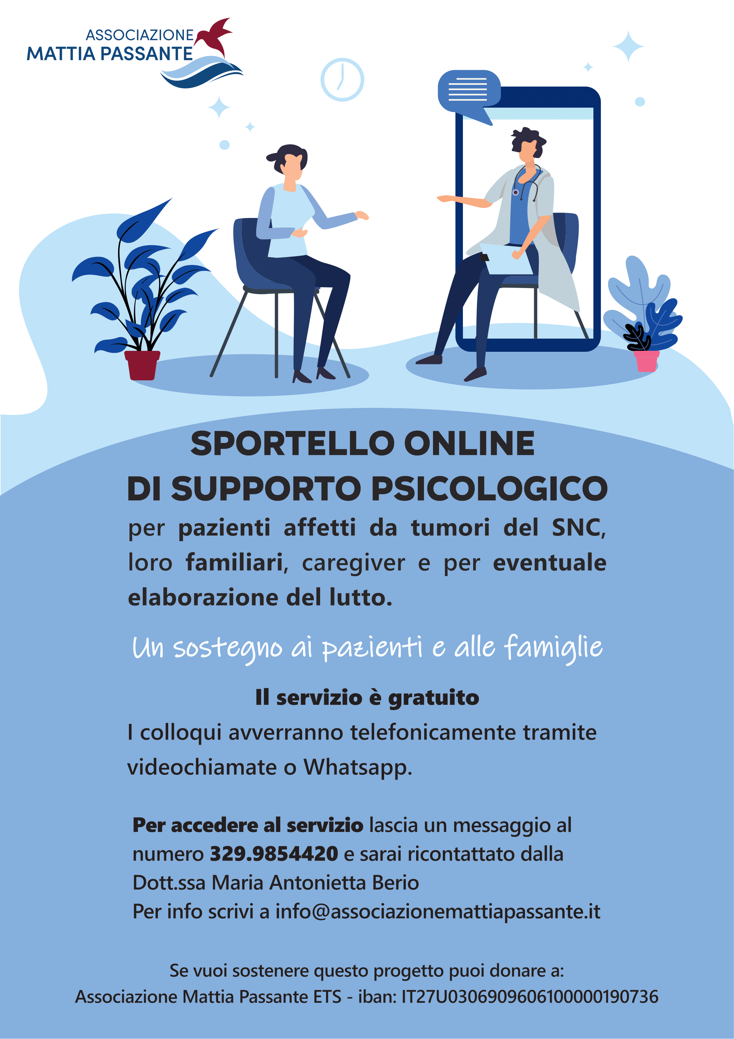 SPORTELLO ONLINE DI SUPPORTO PSICOLOGICO